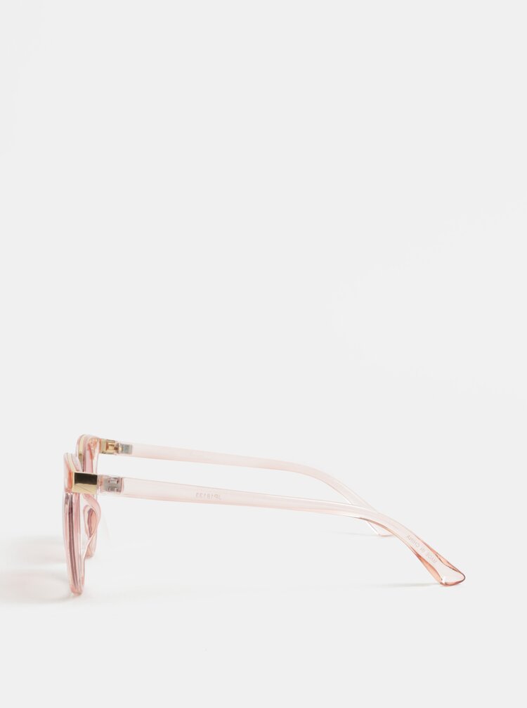 Ochelari De Soare De Dama Transparenti Roz Jeepers Peepers Zoot Ro