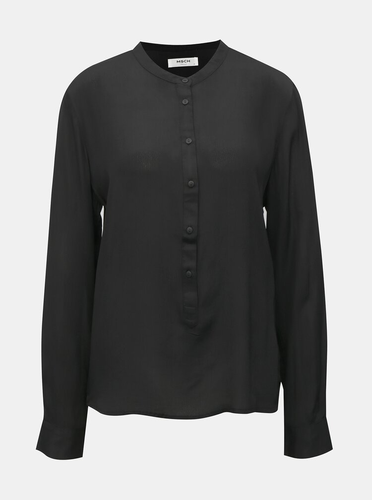 Camasa Neagra Lejera Fara Guler Moss Copenhagen Luella Zoot Ro