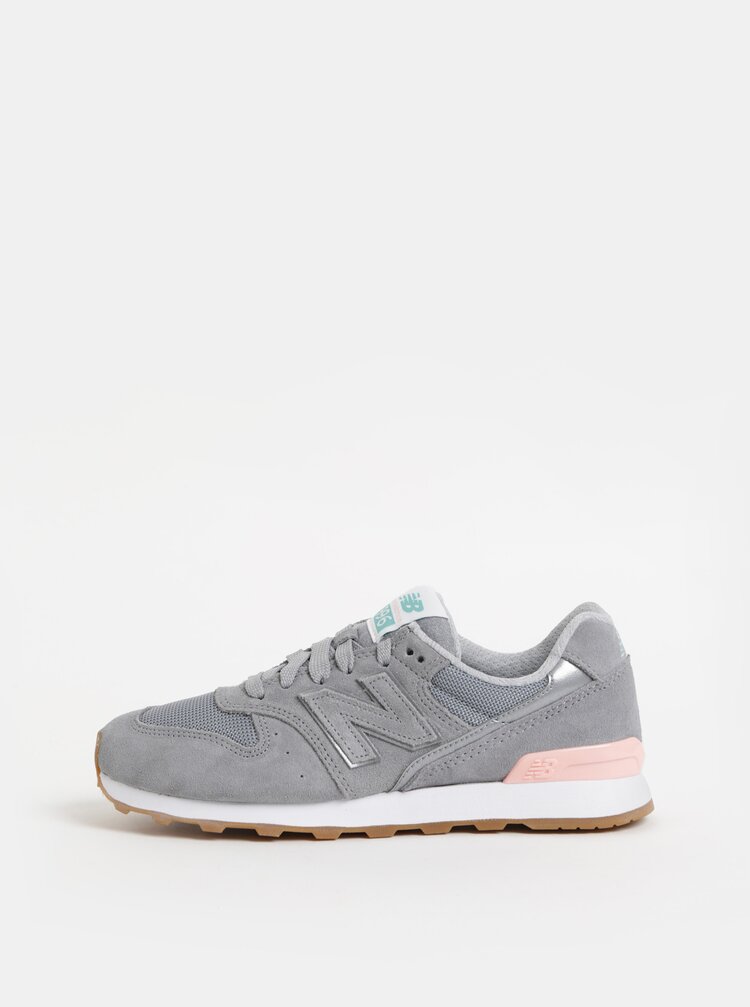 Pantofi Sport Gri De Dama Din Piele Intoarsa New Balance 996 Zoot Ro