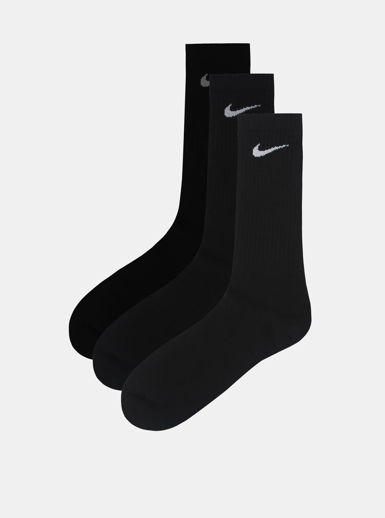 Set De 3 Perechi De Sosete Negre Lungi Nike Lightweight Zoot Ro