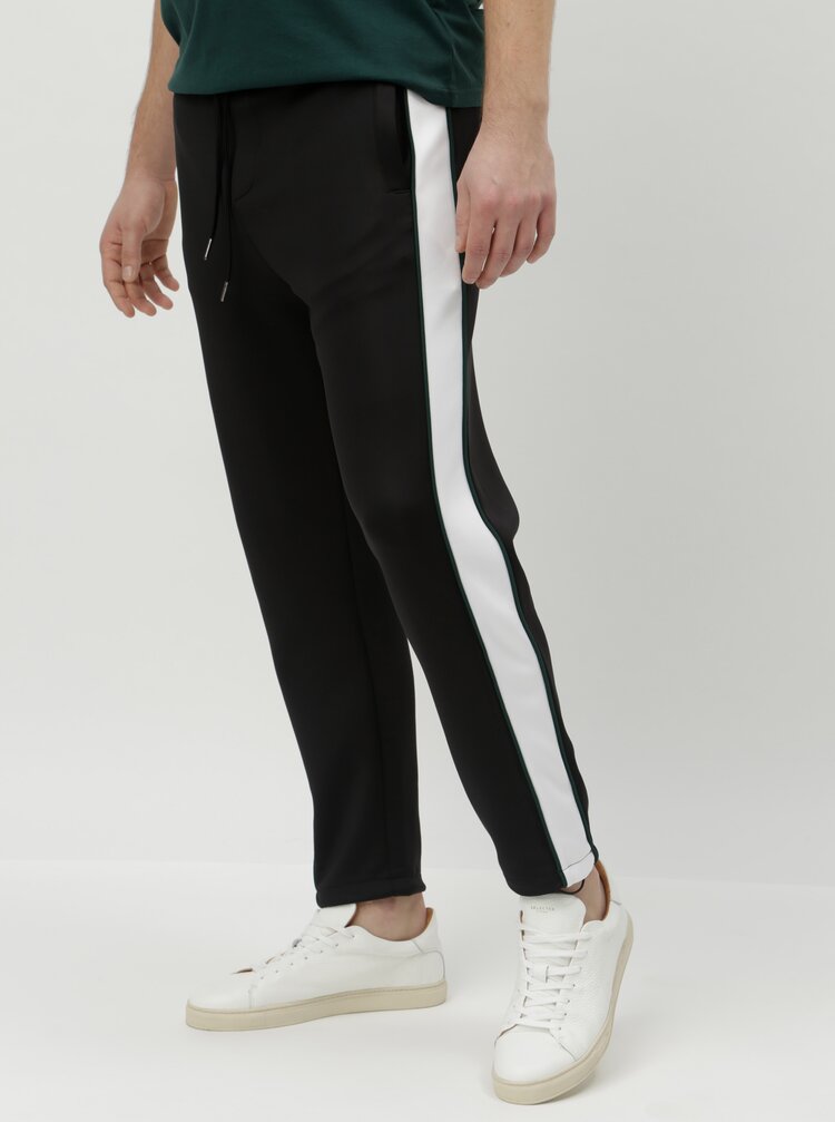 Pantaloni Sport Negri Cu Dungi Laterale Shine Original Track Zoot Ro