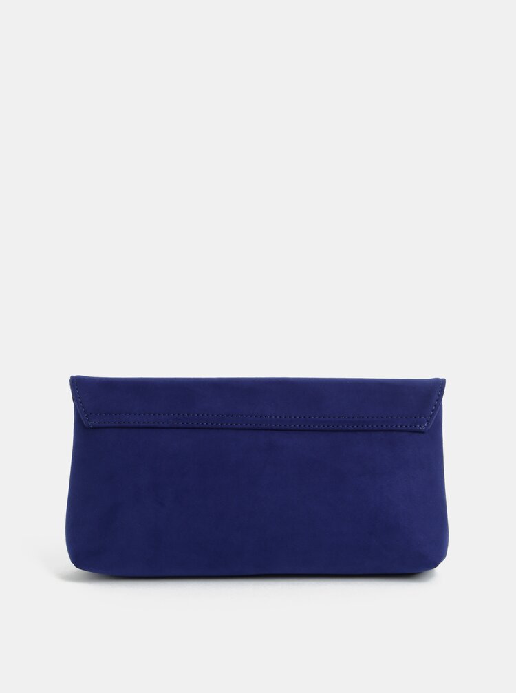Geanta Plic Albastru Inchis Cu Aspect De Piele Intoarsa Dorothy Perkins Zoot Ro