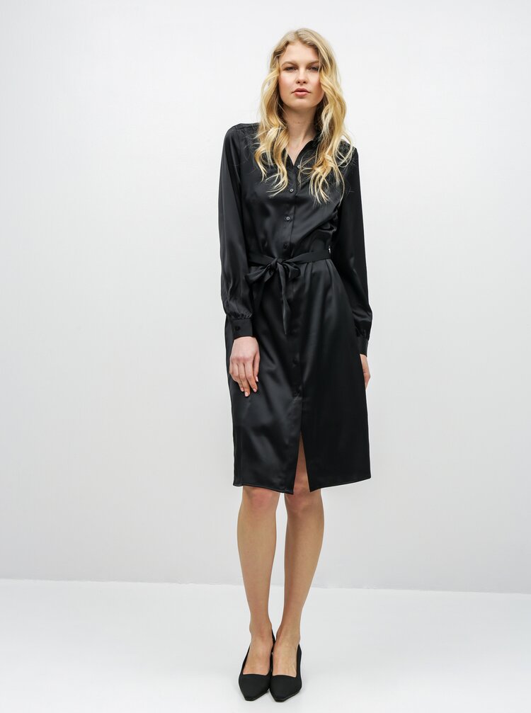 Rochie Tip Camasa Neagra Aware By Vero Moda Ginger Zoot Ro
