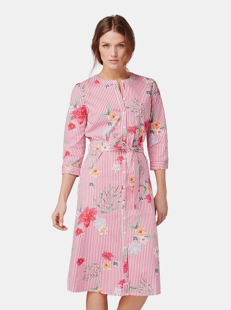 Rochie Tip Camasa Roz Cu Model Tom Tailor Zoot Ro