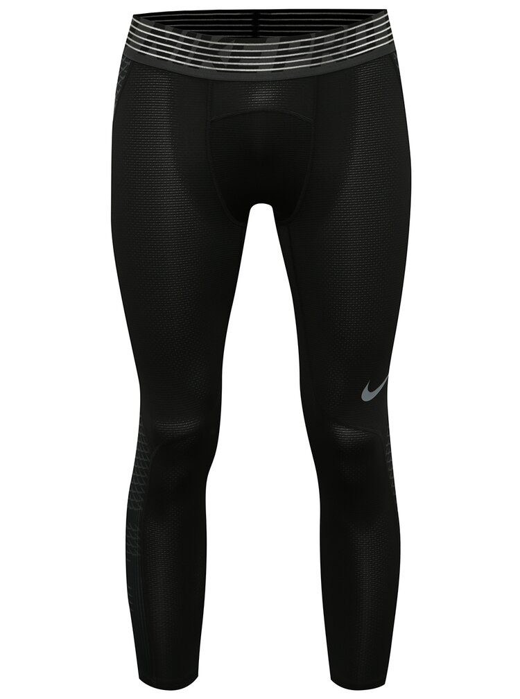 Pantaloni Trei Sferturi Negri Nike Pro Hypercool Pentru Barbati Zoot Ro