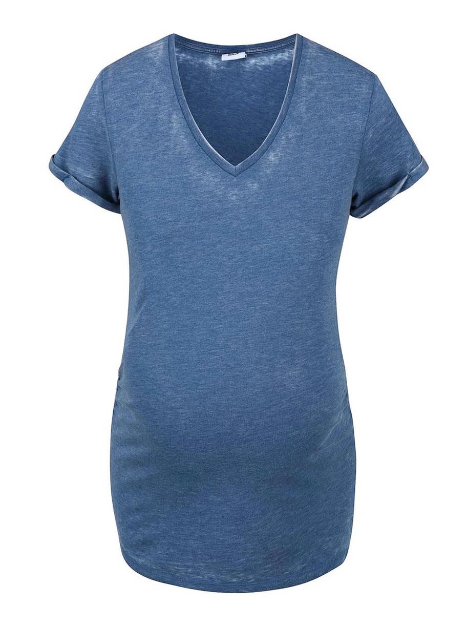 Modré těhotenské tričko Mama.licious Japo