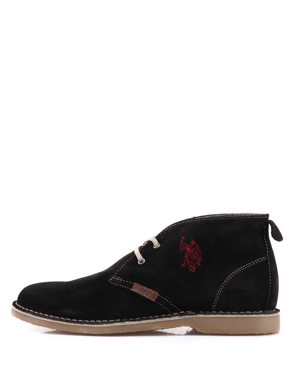 Černé dámské kožené boty U.S. Polo Assn. Glenda