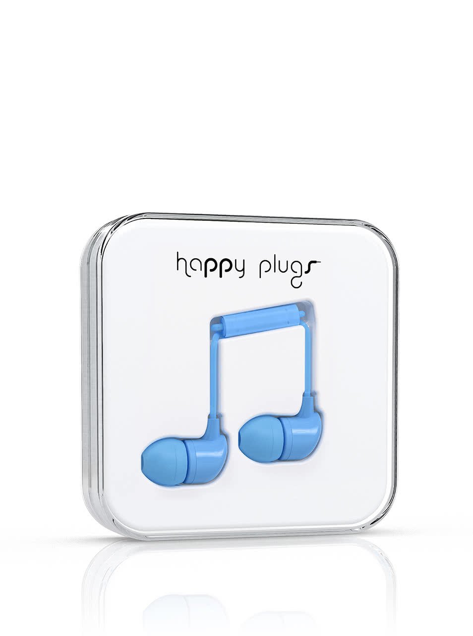 Světle modrá In-Ear sluchátka Happy Plugs