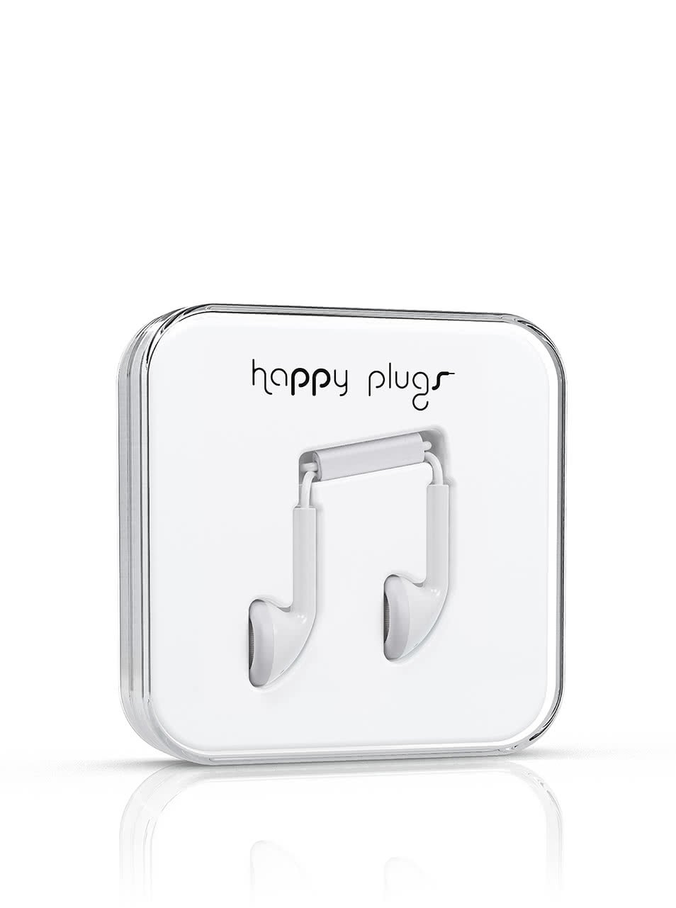 Bílá Earbud sluchátka Happy Plugs