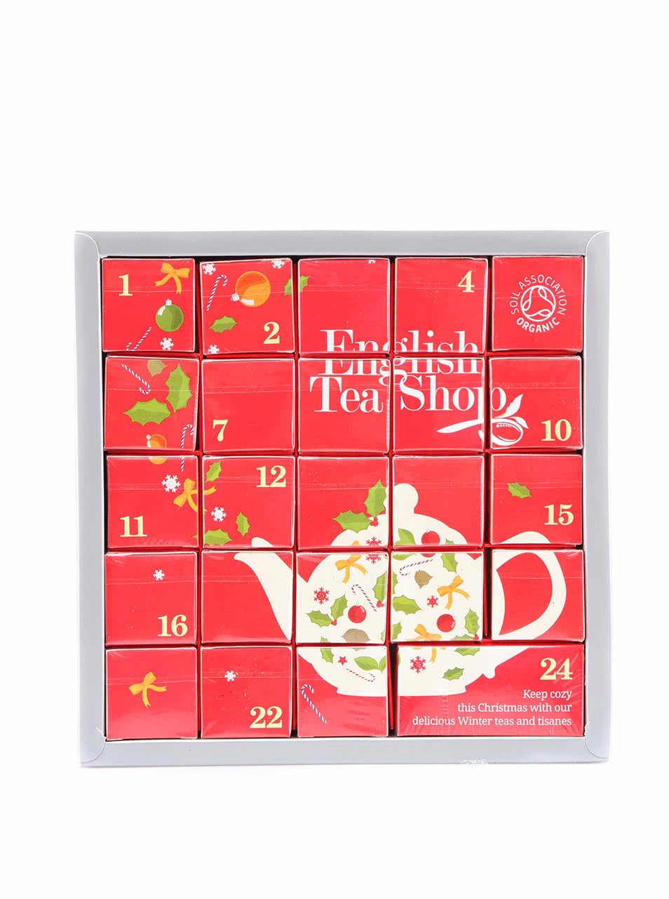 Adventní kalendář English Tea Shop Čajová konvička s bio čaji