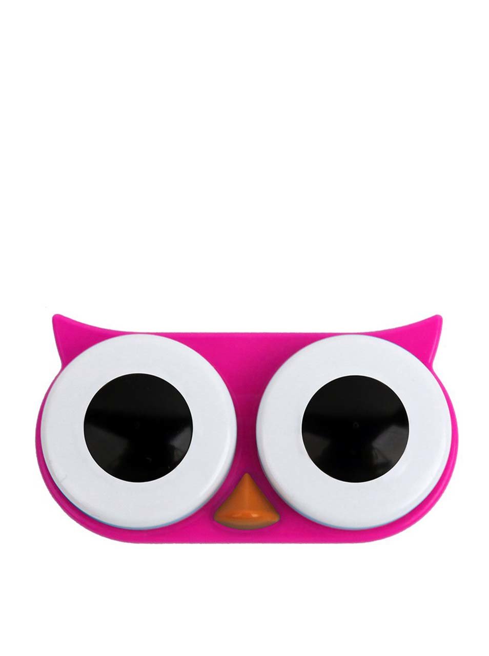 Růžové pouzdro na kontaktní čočky Kikkerland Owl
