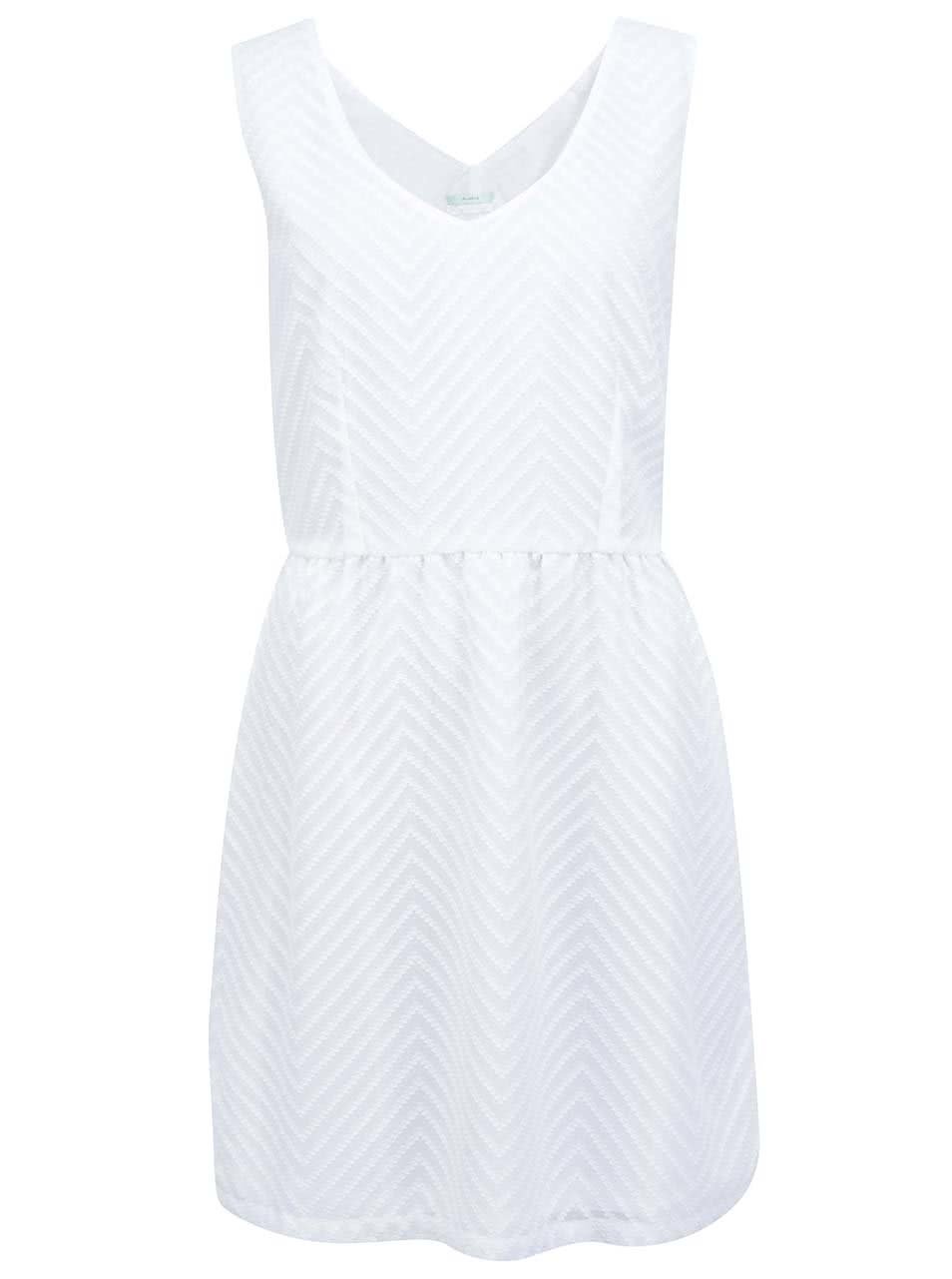 Bílé šaty se vzorem Skunkfunk Ugetta