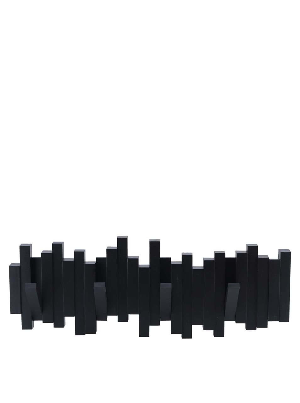 Černý dřevěný vyklápěcí věšák Umbra Sticks