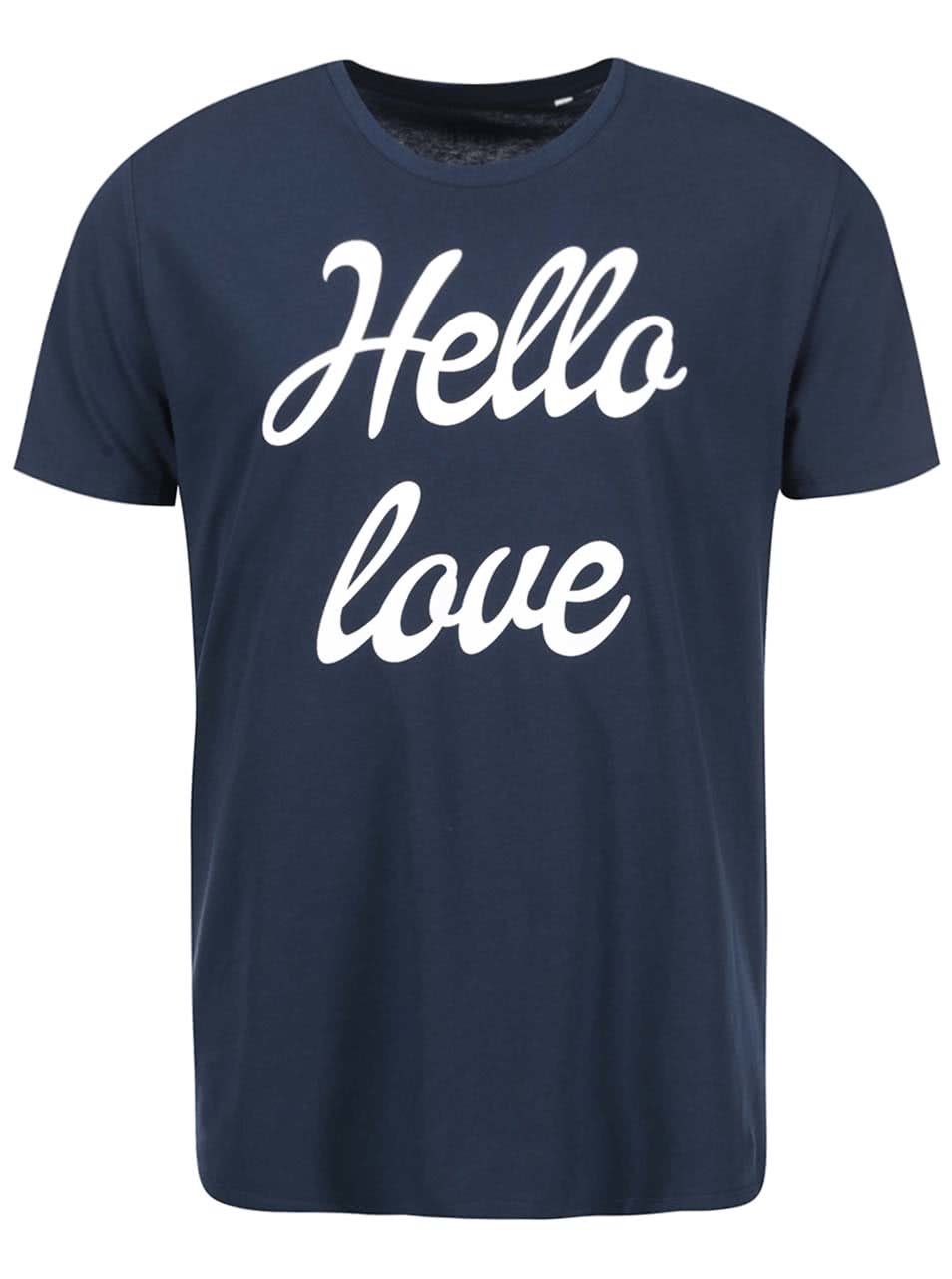 Modré pánské tričko ZOOT Originál Hello Love