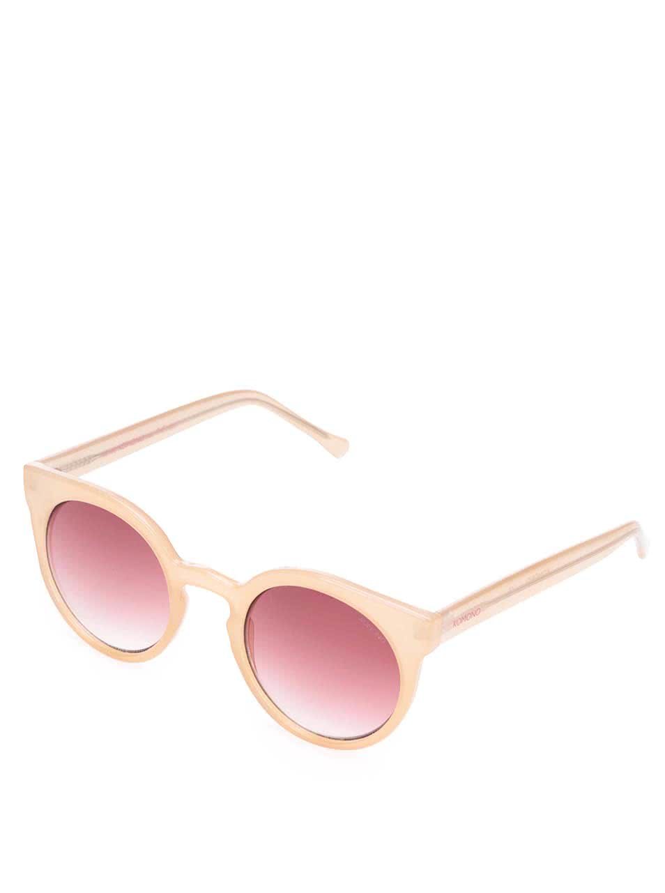 Růžové dámské sluneční brýle Komono Lulu