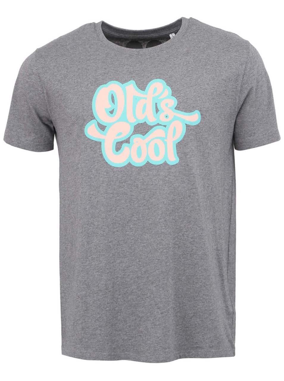 "Dobré" šedé pánské triko Elpida Old´s Cool