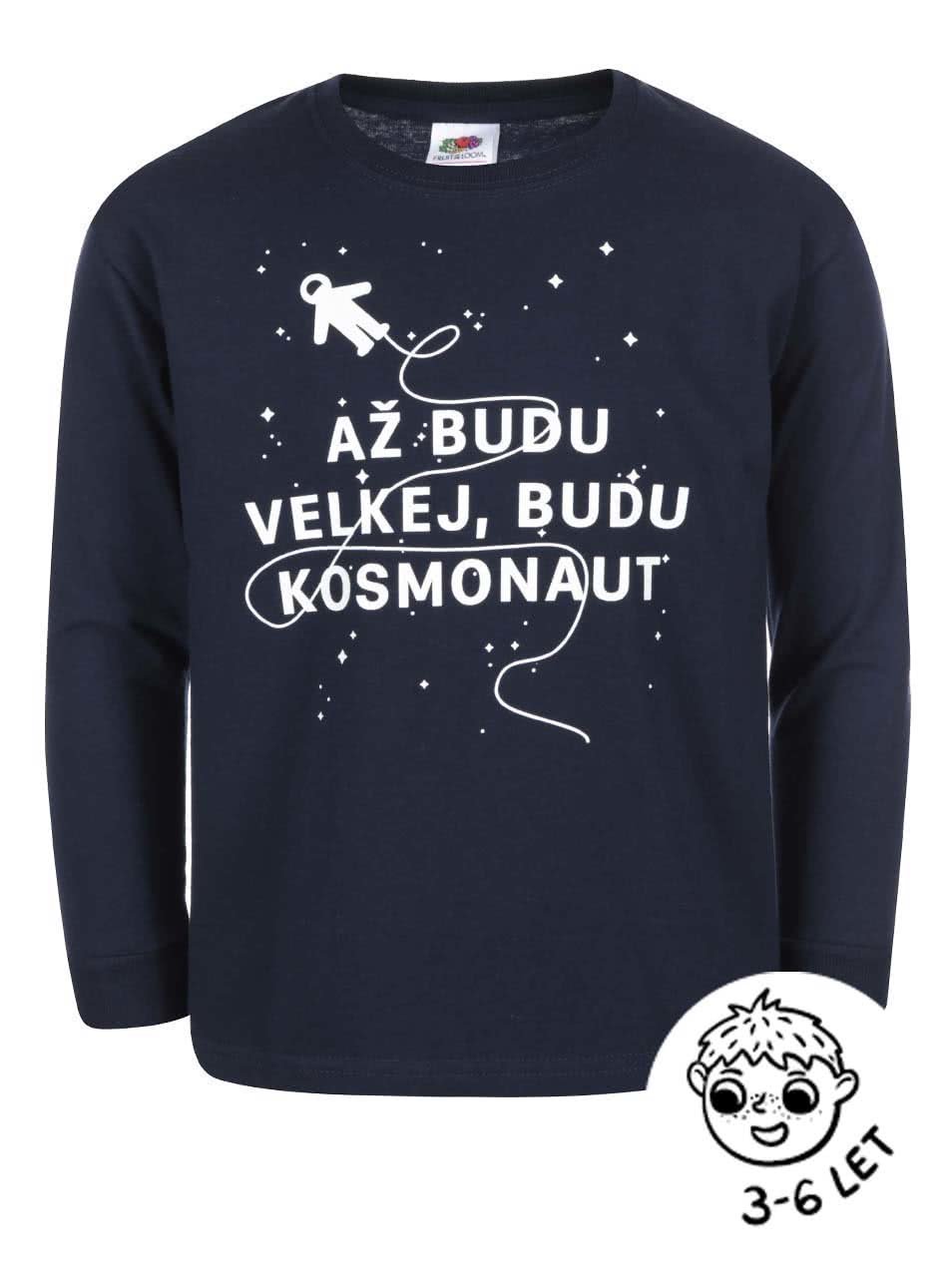 Tmavě modré klučičí triko ZOOT Kids Kosmonaut