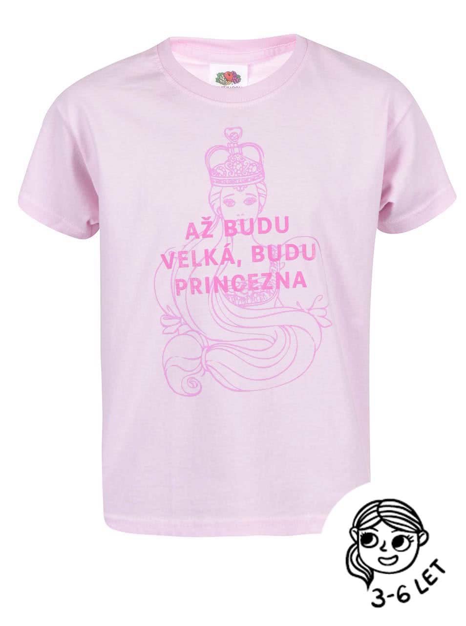 Růžové holčičí triko ZOOT Kids Princezna