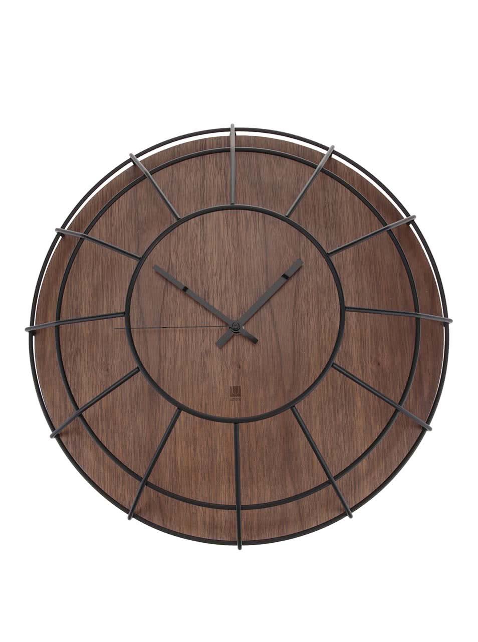 Dřevěné nástěnné hodiny Umbra Cage