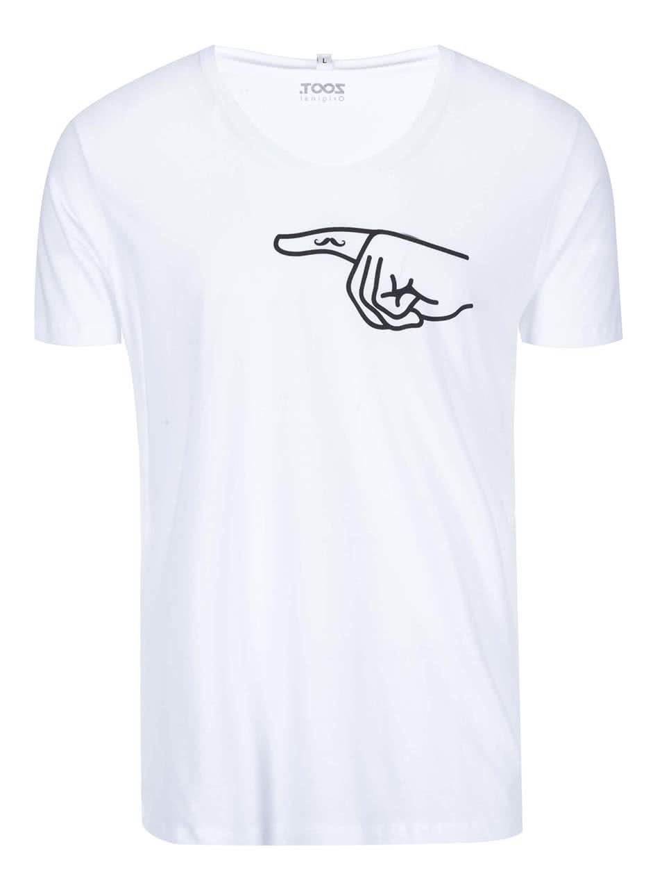 Bílé unisex tričko ZOOT Originál Prst