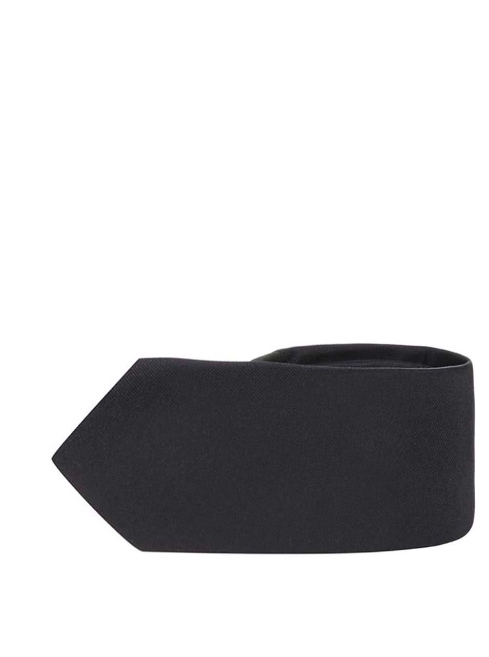 Černá hedvábná kravata Selected Homme Plain