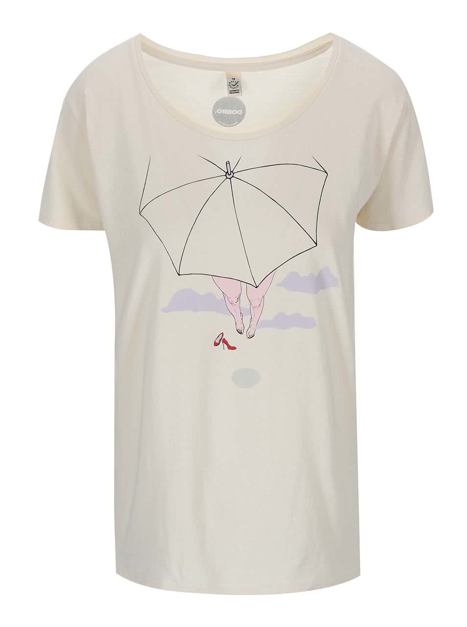 "Dobré" krémové dámské tričko pro Paraple