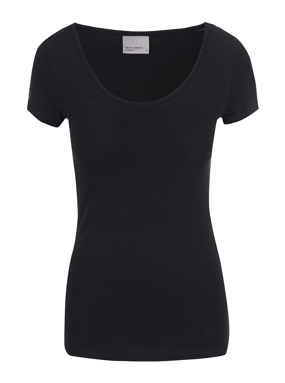 Černé tričko s kulatým výstřihem Vero Moda Maxi My