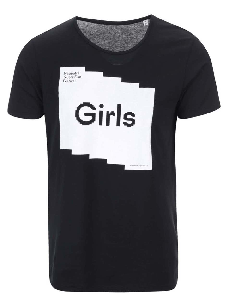 "Dobré" černé unisex triko pro Mezipatra Girls
