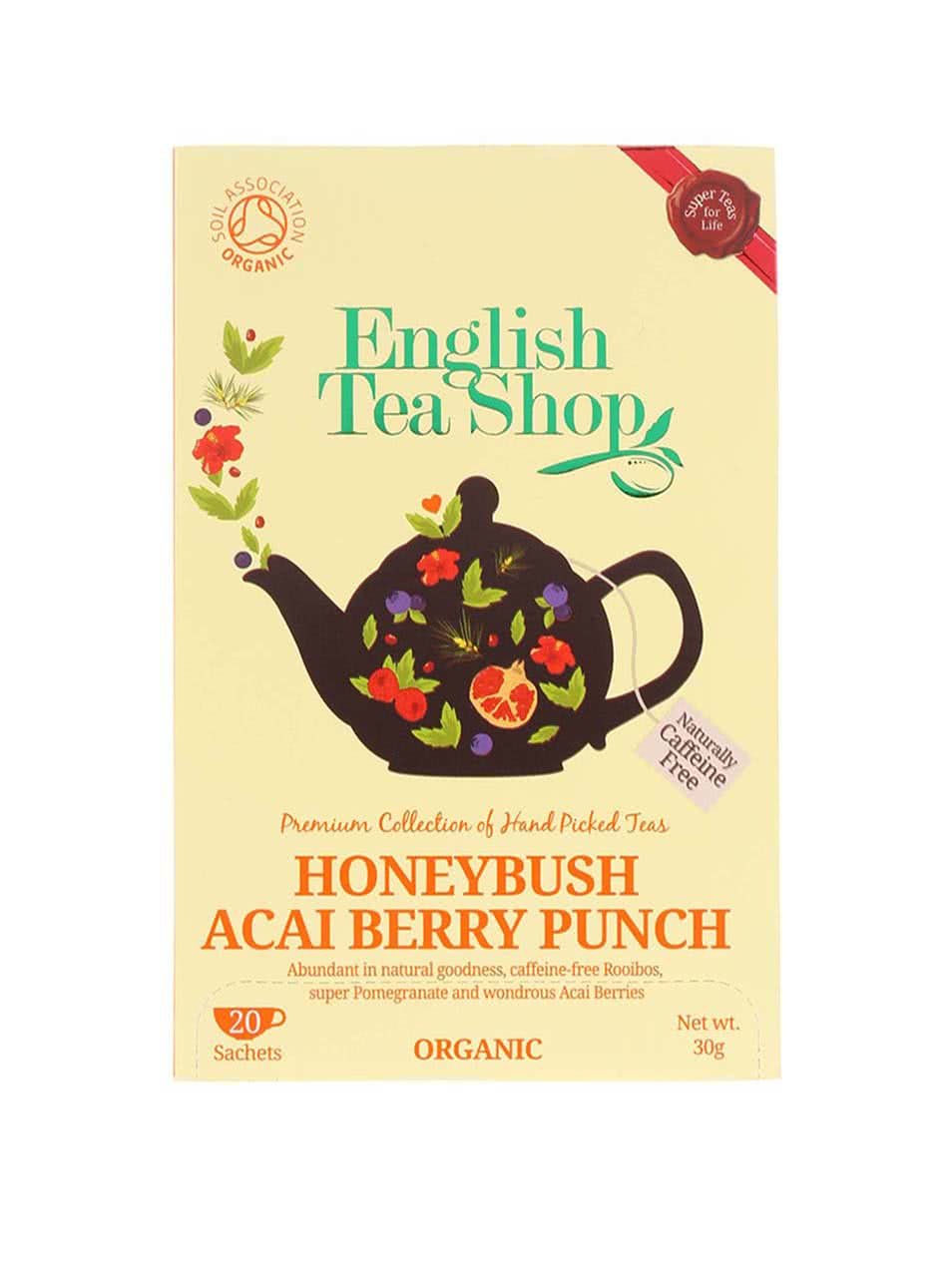 Čaj English Tea Shop Punč s Medovým Keřem & Ovocem Acai Bio