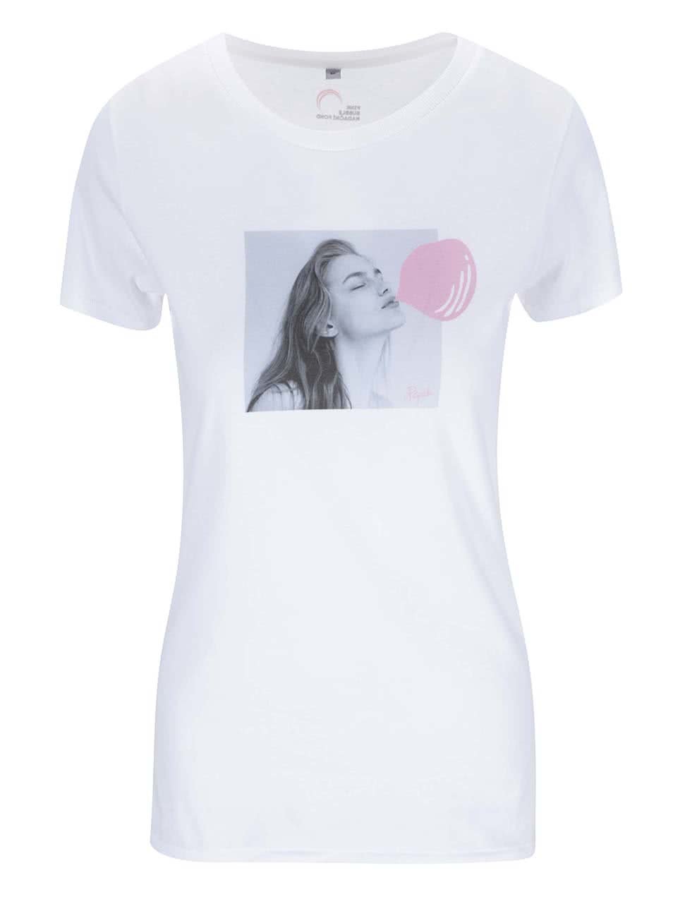"Dobré" bílé dámské tričko pro Pink Bubble Aneta Pajak