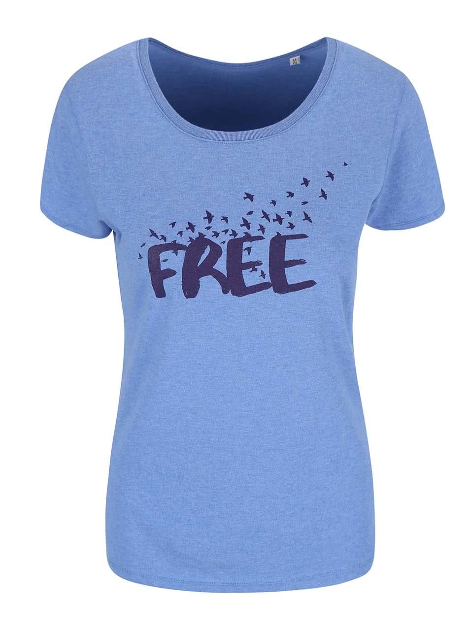 Světle modré dámské tričko ZOOT Originál Free As A Bird