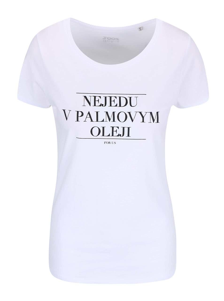 Bílé dámské tričko ZOOT Originál Nejedu v palmovym oleji