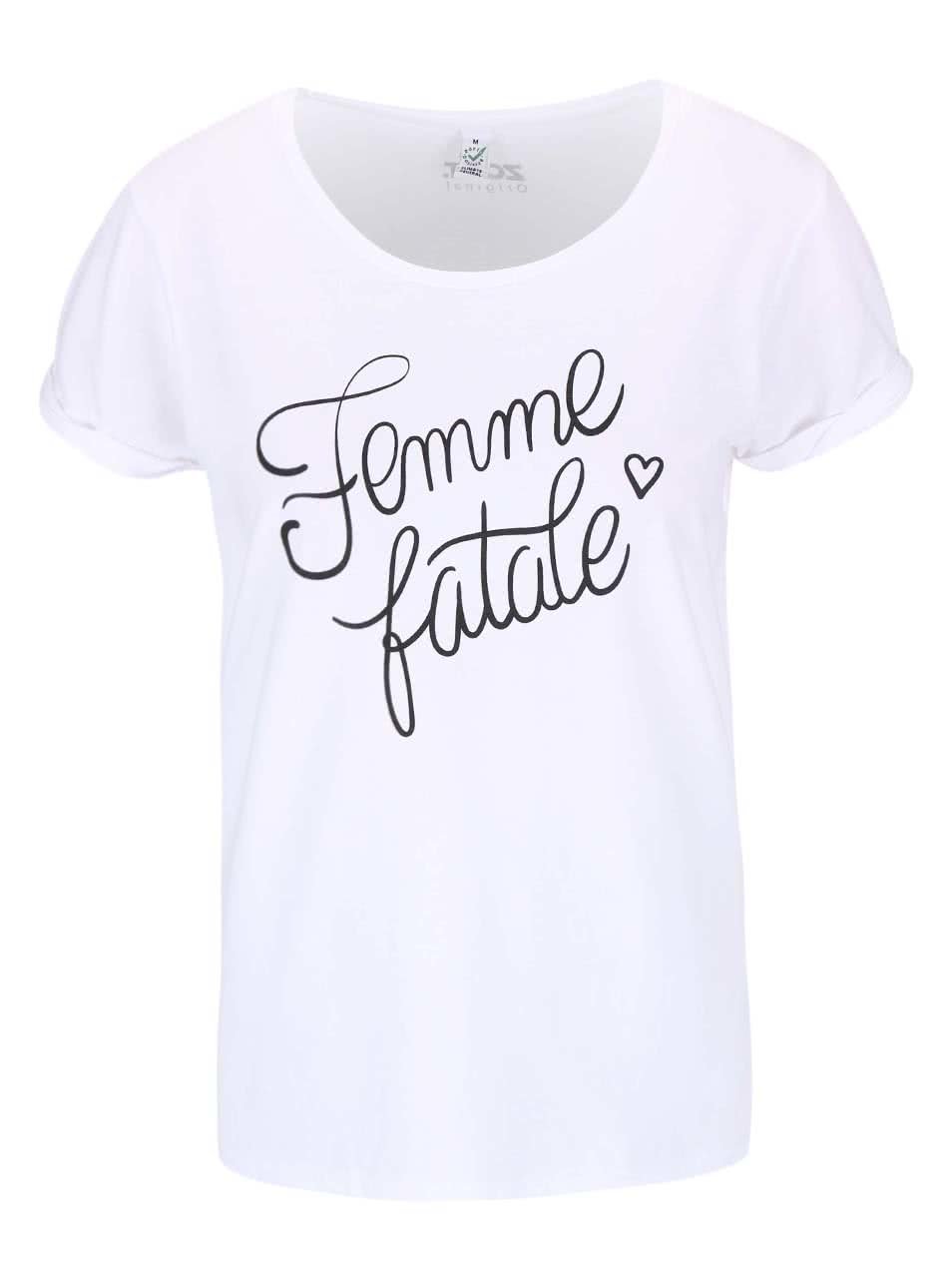 Bílé dámské tričko ZOOT Originál Femme Fatale