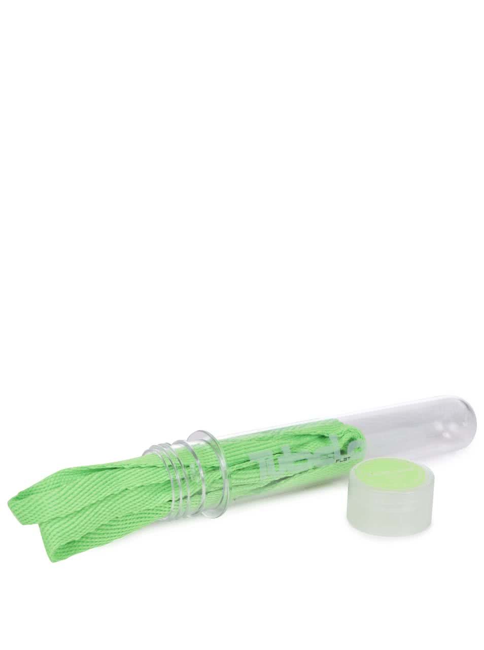 Zelené neonové tkaničky Tubelaces (90 cm)