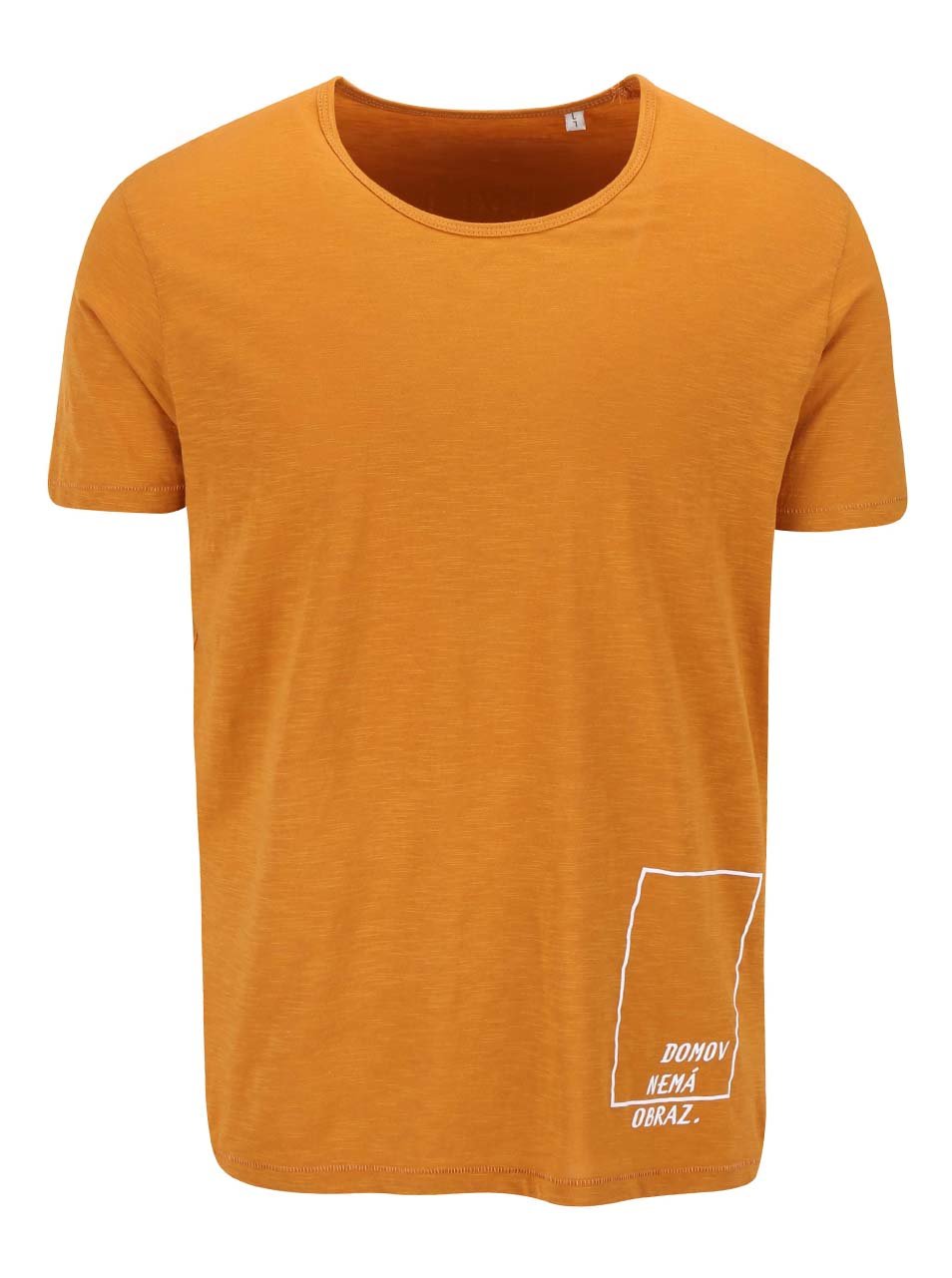 "Dobré" oranžové pánské triko pro Jeden Svět