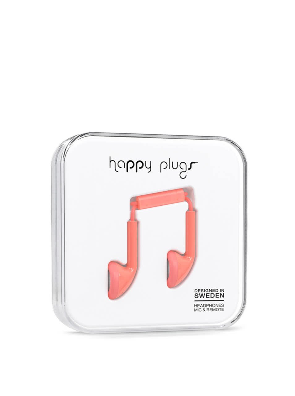 Světle růžová Earbud sluchátka Happy Plugs