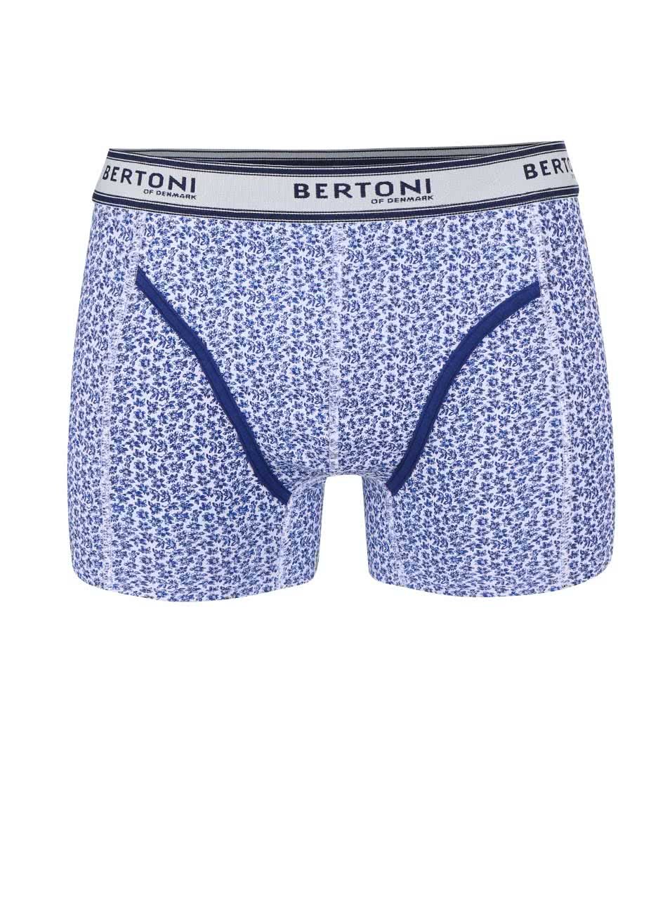 Modré vzorované boxerky Bertoni Vagn