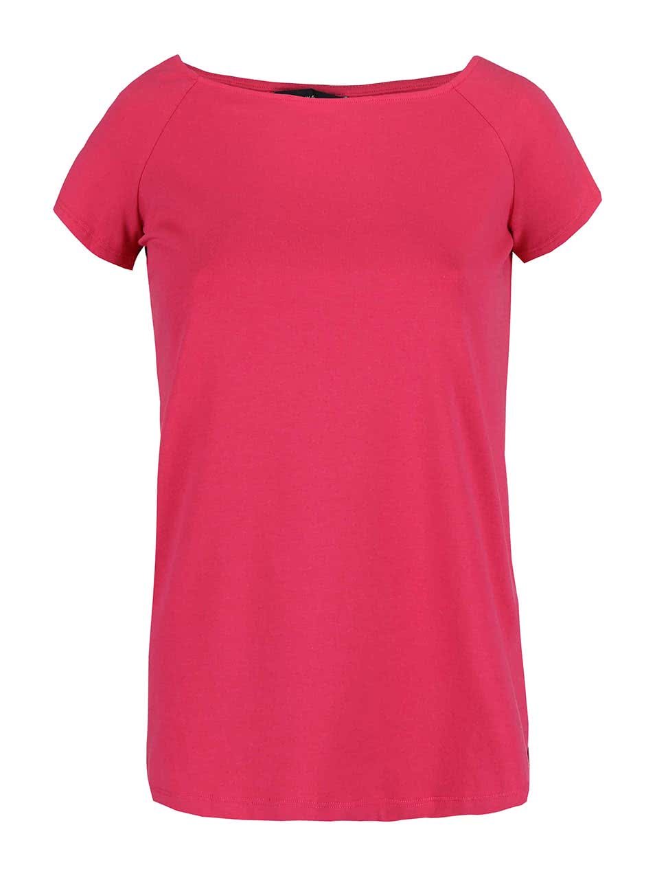 Růžové tričko s lodičkovým výstřihem Dorothy Perkins Curve