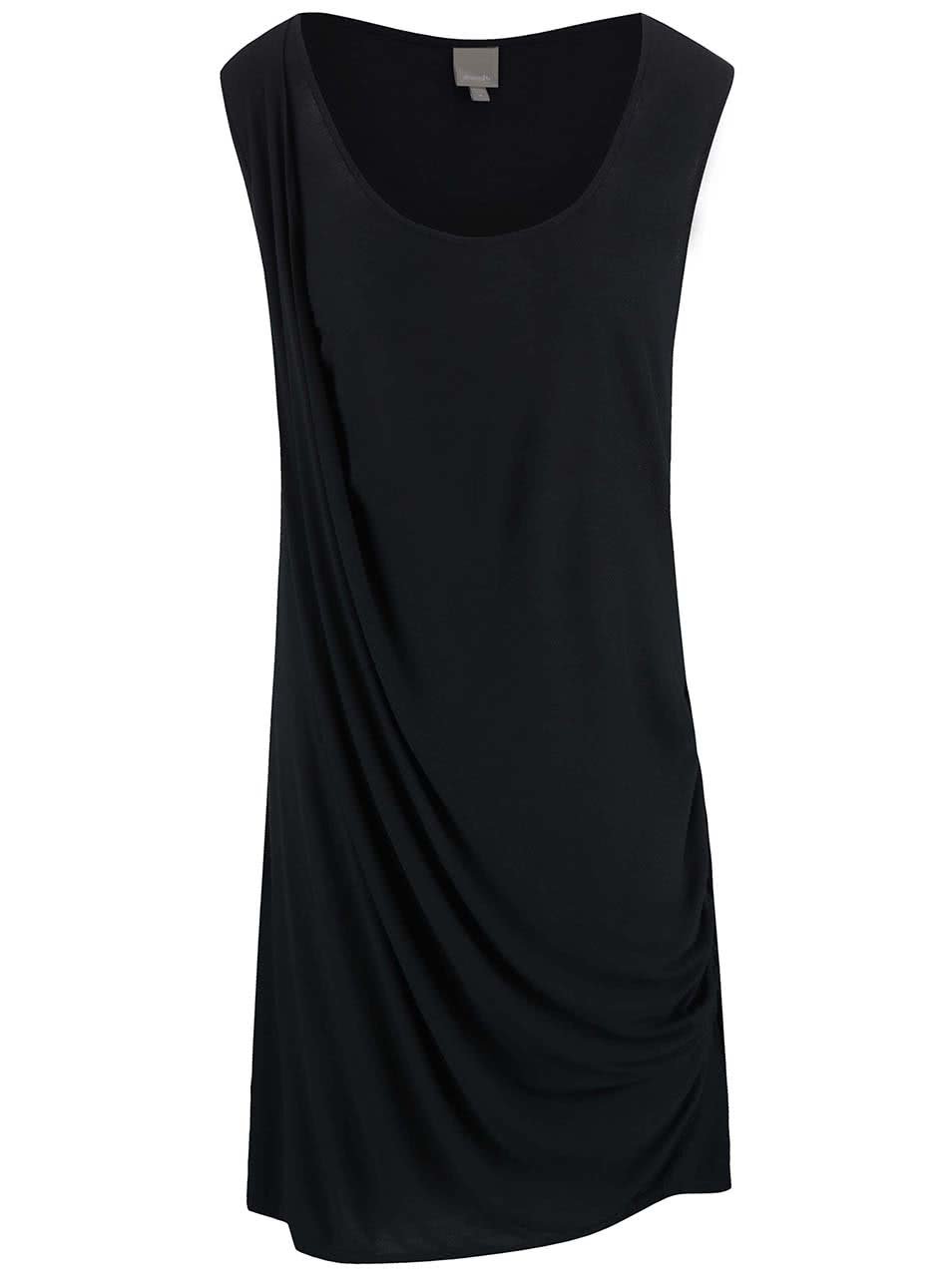 Černé šaty s řasením Bench Wrapandfold