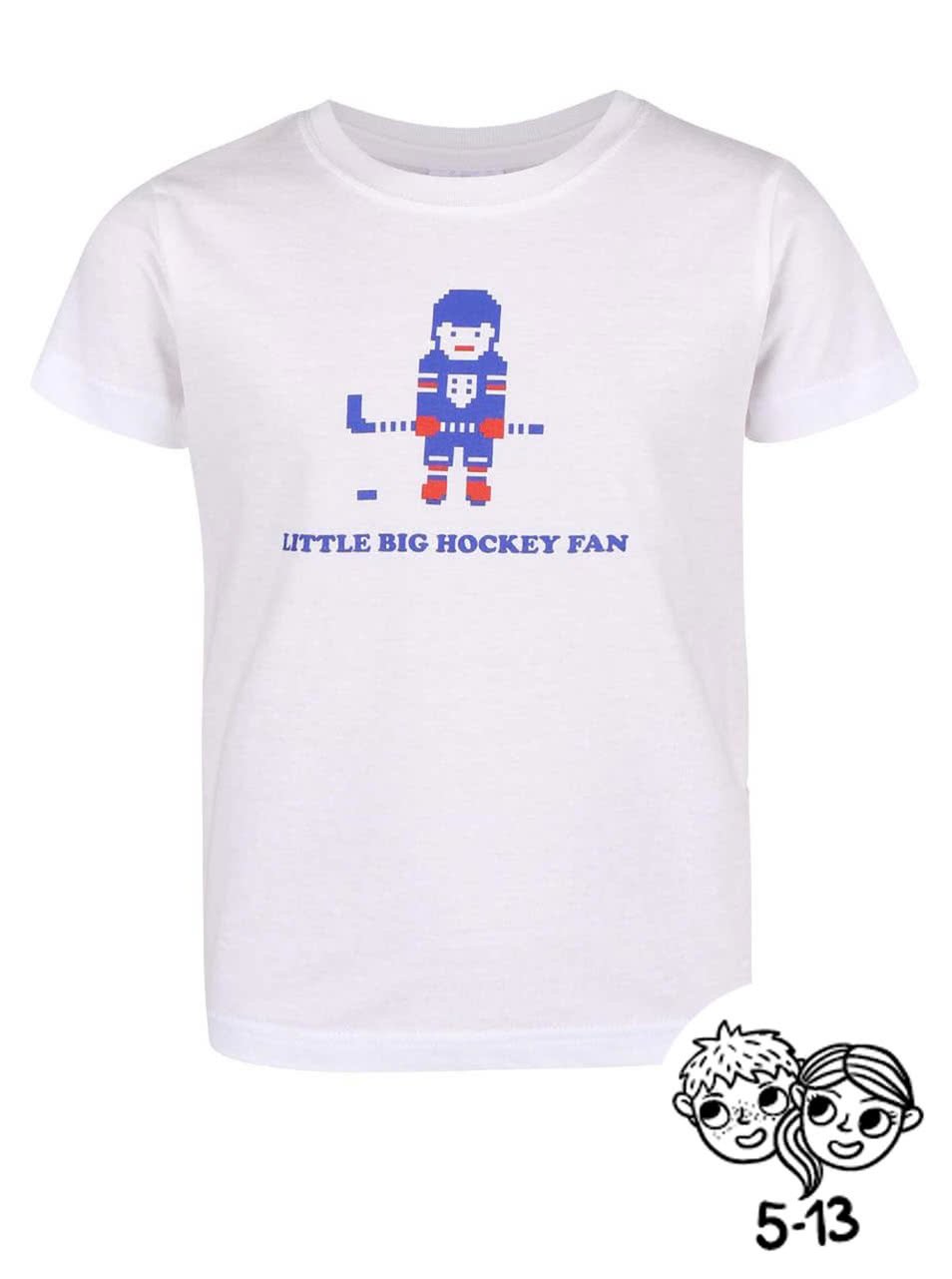 Bílé dětské tričko ZOOT Kids Hokejový fanoušek