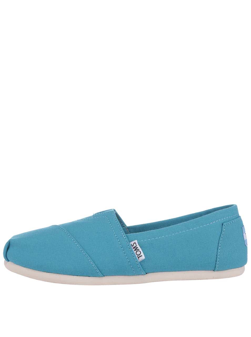 Světle modré dámské loafers TOMS Classic