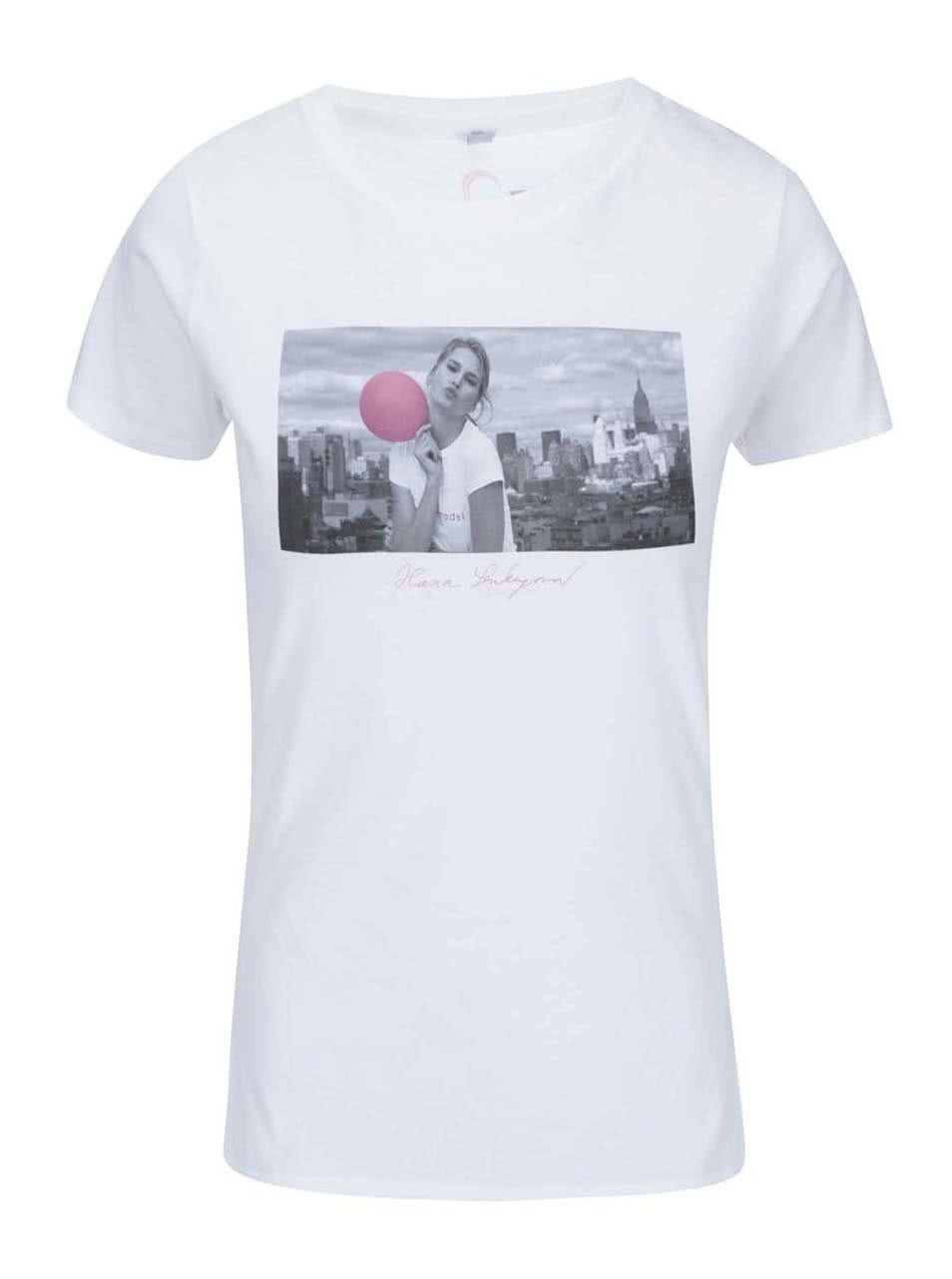 "Dobré" bílé dámské tričko pro Pink Bubble Hana Soukupová