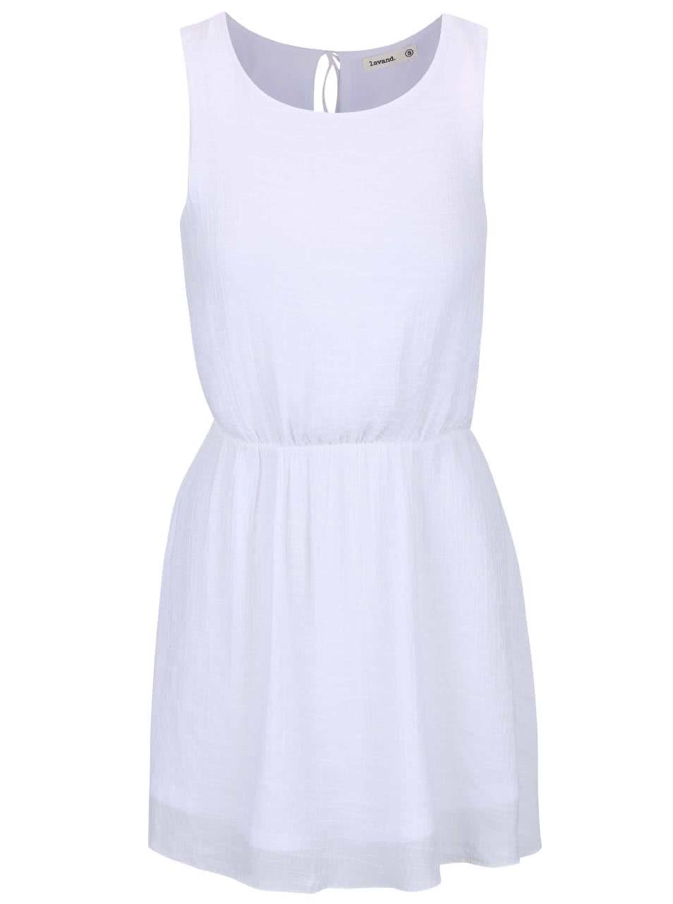 Bílé šaty s knoflíky Lavand