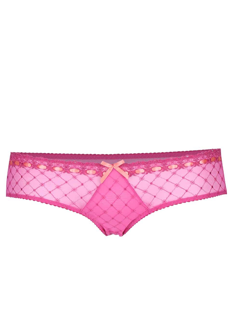 Růžové kalhotky Curvy Kate Portia