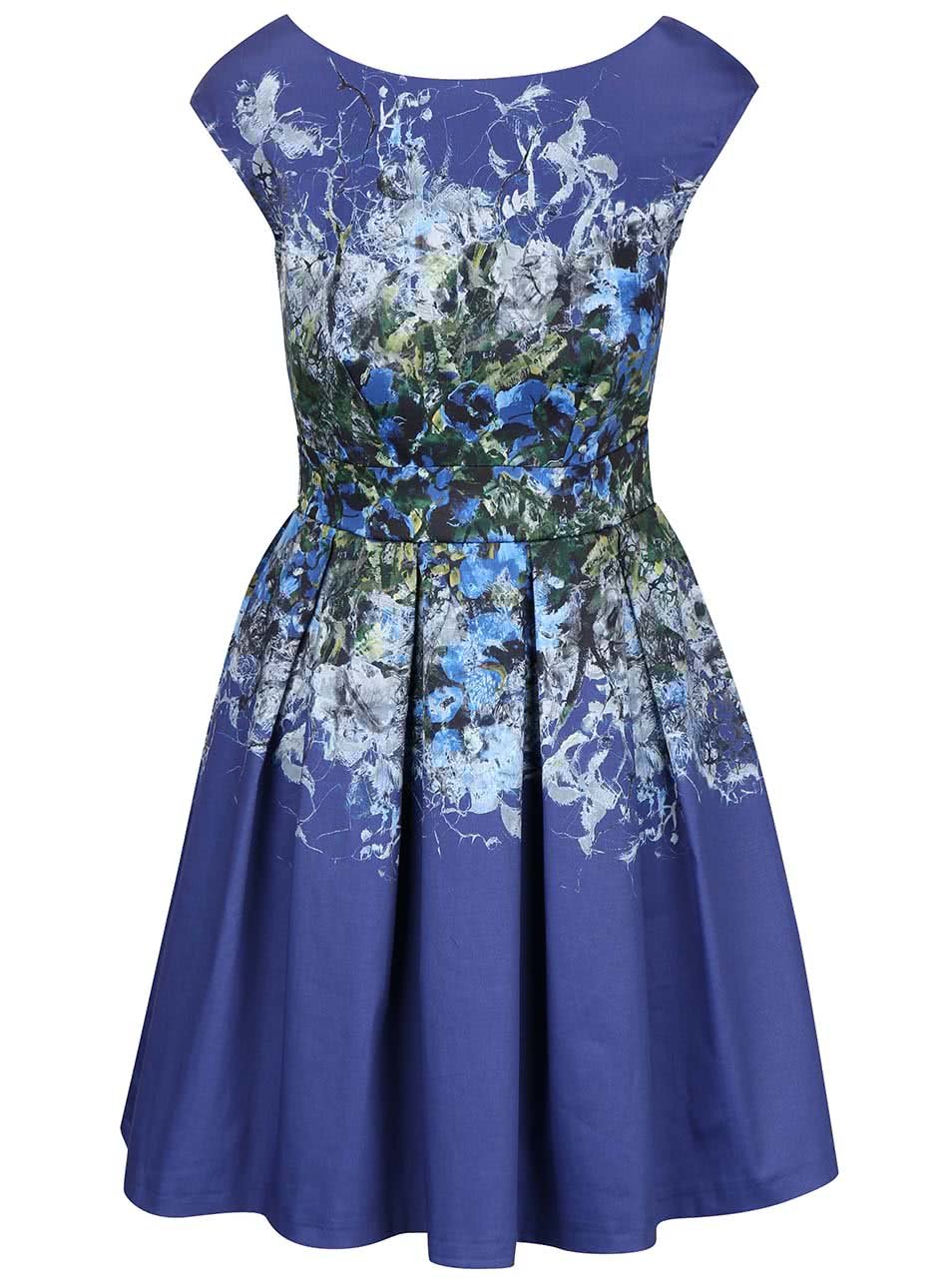Modré šaty se vzorem Closet