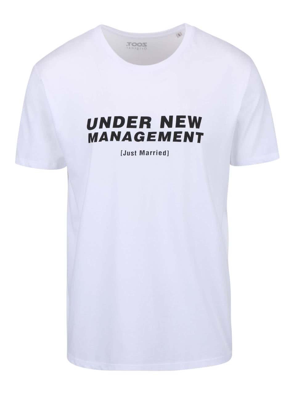 Bílé pánské triko ZOOT Originál - Under New Management