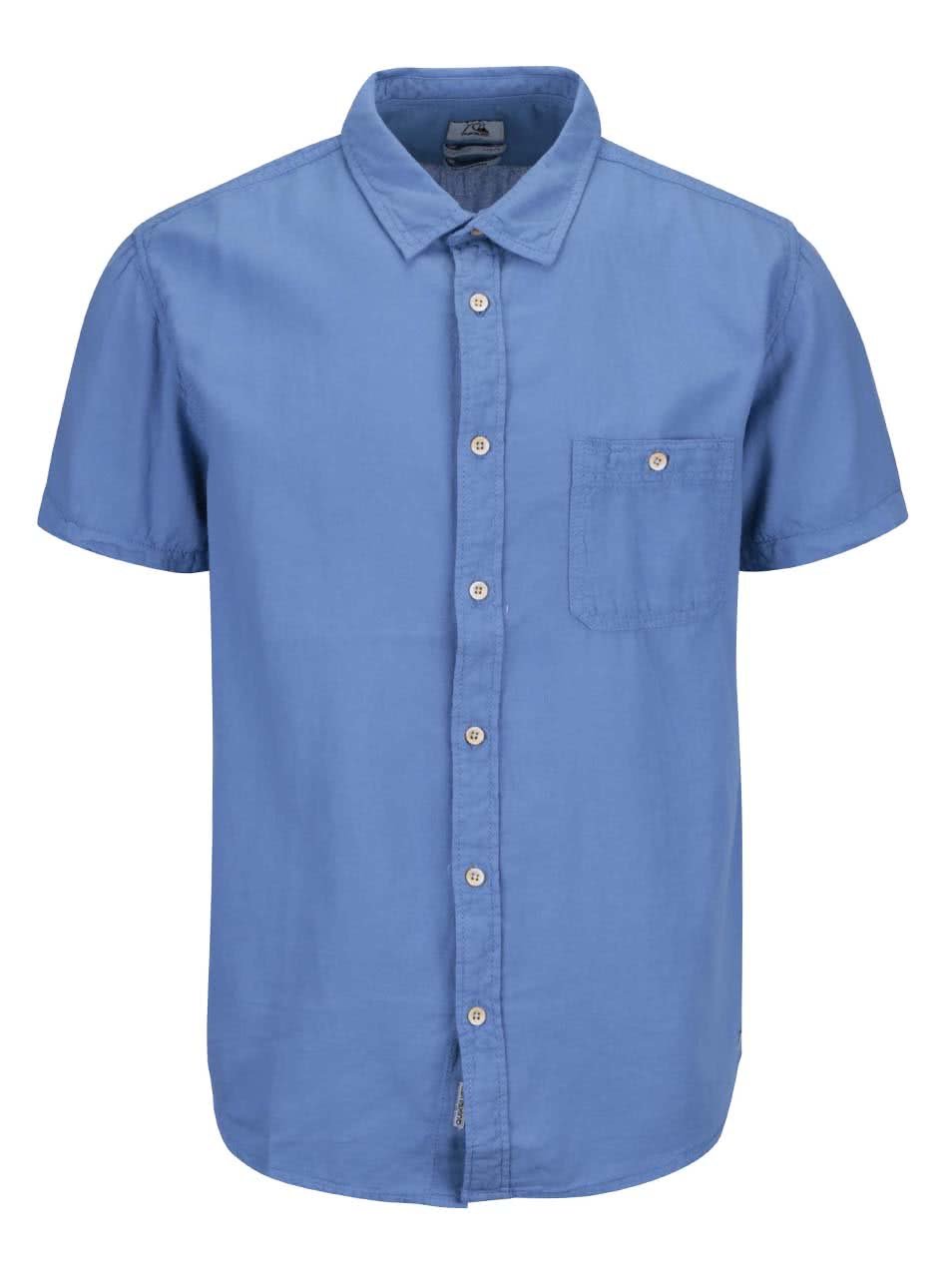 Modrá pánská košile s krátkým rukávem Quiksilver Time Box