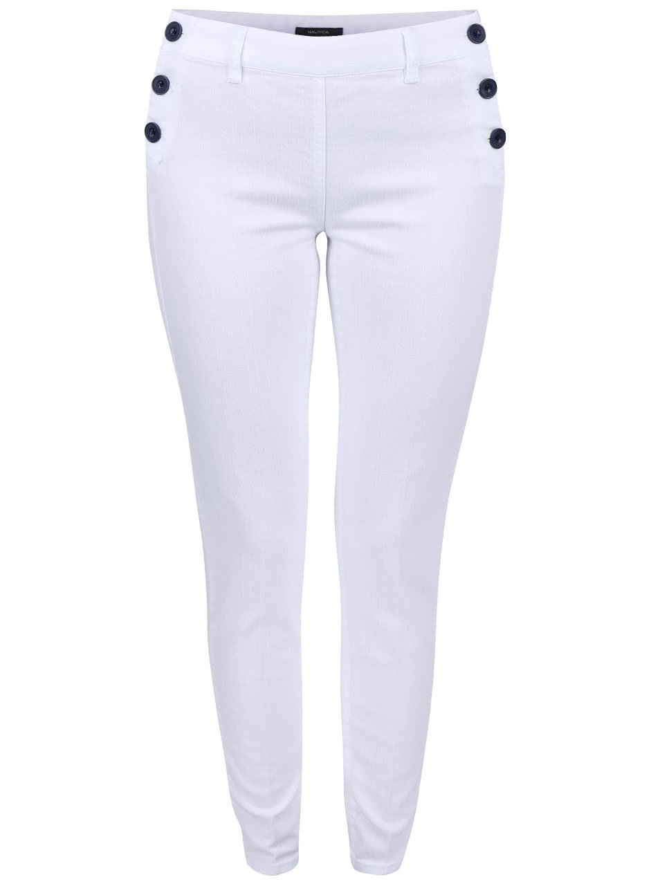 Bílé dámské kalhoty s knoflíky Nautica