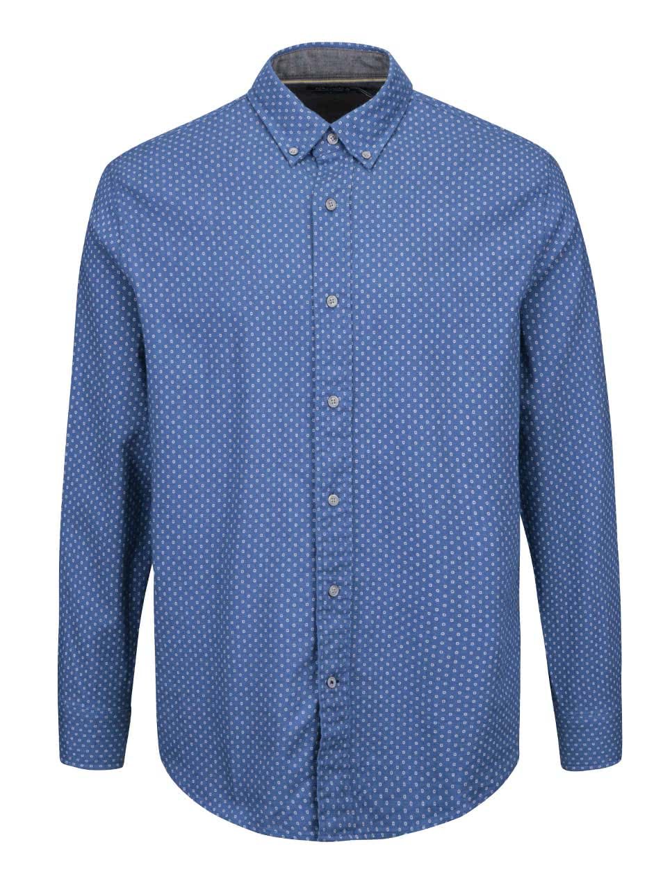 Modrá pánská košile slim fit se vzorem Nautica
