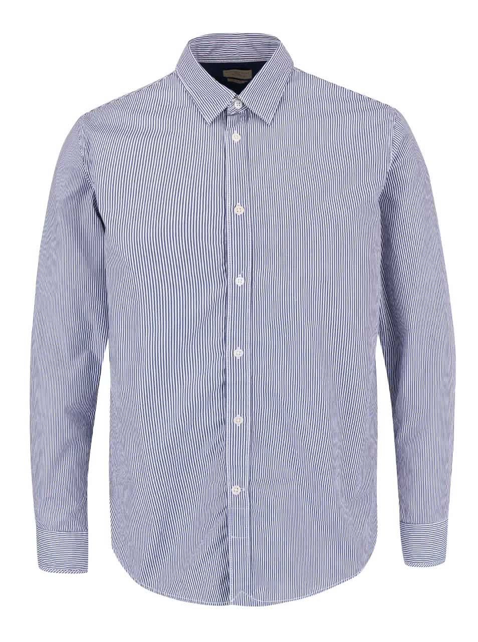 Modro-bílá pruhovaná slim fit košile Selected Homme Filson